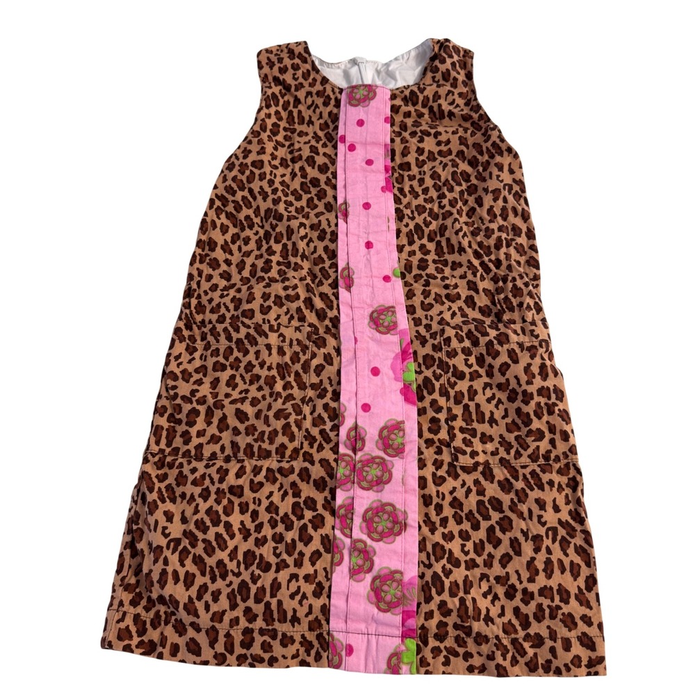 Corkys Kids Y2K Leopard Print Pink Floral Polka Dot Jumper Dress Girls 3T